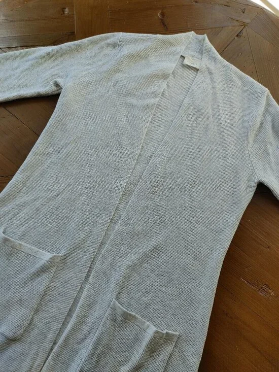 Cyrus Gray Open Cardigan Sweater Size M - Picture 2 of 5
